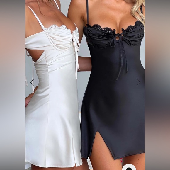 NWT Baby Boo Sherise Mini Dress in Ivory size Medium 🤍🕊️🤍 - Picture 10 of 12